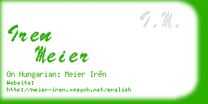 iren meier business card